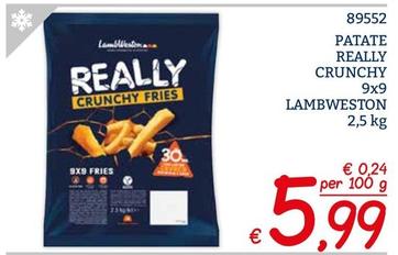 Offerta per Lamb Weston - Patate Really Crunchy a 5,99€ in ZONA