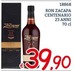 Offerta per Ron Zacapa - Centenario 23 Anni a 39,9€ in ZONA