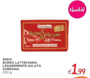 Offerta per Latteria Soresina - Burro Lattepanna Leggermente Salato  a 1,99€ in ZONA