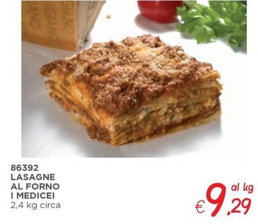Offerta per Lasagne a 9,29€ in ZONA