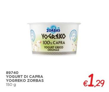 Offerta per Zorbas - Yogurt Di Capra Yogreko a 1,29€ in ZONA