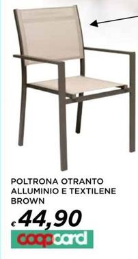 Offerta per Poltrona Otranto Alluminio E Textilene Brown a 44,9€ in Ipercoop