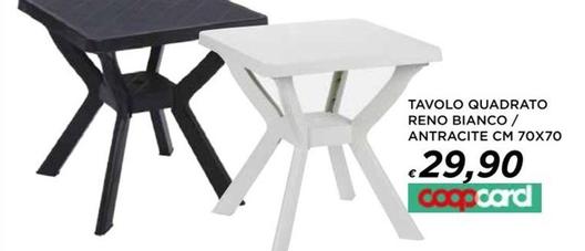 Offerta per Tavolo Quadrato Reno Bianco/ Antracite a 29,9€ in Ipercoop