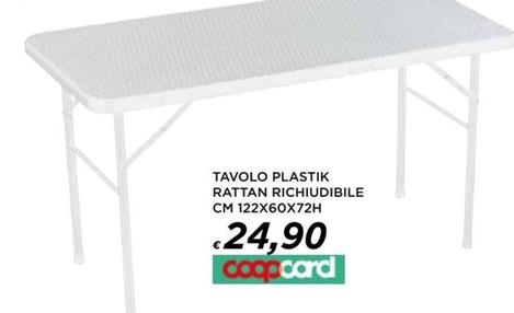 Offerta per Tavolo Plastik Rattan Richiudibile a 24,9€ in Ipercoop