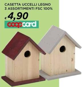 Offerta per Casetta Uccelli Legno a 4,9€ in Ipercoop