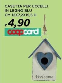 Offerta per Casetta Per Uccelli In Legno Blu a 4,9€ in Ipercoop