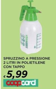 Offerta per Spruzzino A Pressione 2 Litri In Polietilene Con Tappo a 5,99€ in Ipercoop