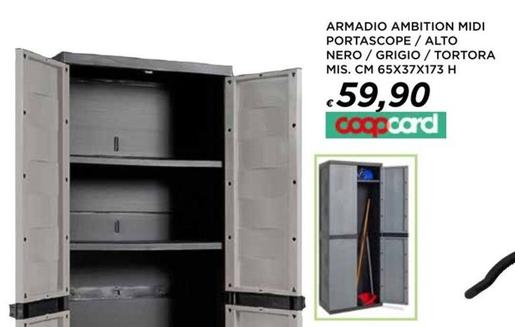Offerta per Armadio Ambition Midi Portascope / Alto Nero / Grigio / Tortora a 59,9€ in Ipercoop