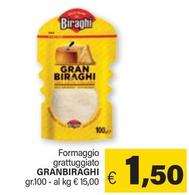 Offerta per Biraghi - Formaggio Grattuggiato GranBiraghi  a 1,5€ in ARD Discount