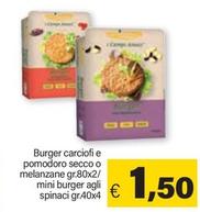 Offerta per Burger Carciofi E Pomodoro Secco O Melanzane/Mini Burger Agli Spinaci a 1,5€ in ARD Discount