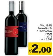 Offerta per Ivam - Vino 12.5% Nero D'Avola O Chardonnay a 2€ in ARD Discount
