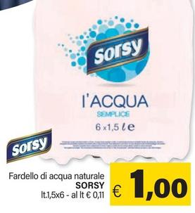 Offerta per Sorsy - Fardello Di Acqua Naturale a 1€ in ARD Discount