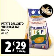 Offerta per Patate Dall'Alto Viterbese IGP a 2,29€ in Decò