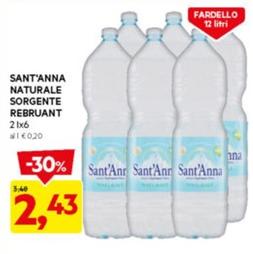 Offerta per Acqua Sant'Anna a 2,43€ in Dpiu