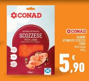 Offerta per Conad - Salmone Affumicato Scozzese a 5,9€ in Conad