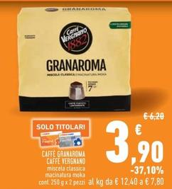 Offerta per Caffè Vergnano 1882 - Caffè Granaroma a 3,9€ in Conad