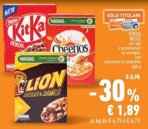 Offerta per Nestlè - Cereali a 1,89€ in Conad