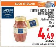 Offerta per Conad - Sapori&Dintorni Filetti Di Alici Di Sicilia a 4,49€ in Conad