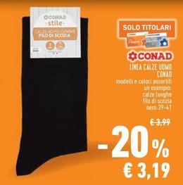 Offerta per Conad - Linea Calze Uomo a 3,19€ in Conad