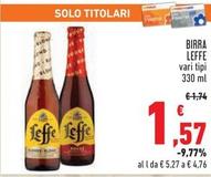 Offerta per Leffe - Birra a 1,57€ in Conad