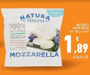 Offerta per Natura Sincera - Mozzarella a 1,89€ in Conad