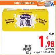 Offerta per Arborea - Burro a 1,98€ in Conad