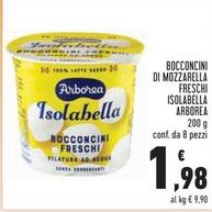 Offerta per Arborea - Bocconcini Di Mozzarella Freschi Isolabella a 1,98€ in Conad