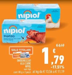 Offerta per Nipiol - Omogeneizzati Alla Carne a 1,79€ in Conad