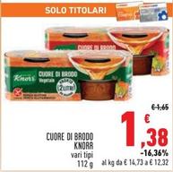 Offerta per Knorr - Cuore Di Brodo a 1,38€ in Conad
