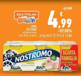 Offerta per Nostromo - Tonno a 4,99€ in Conad