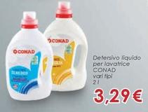 Offerta per Conad - Detersivo Liquido Per Lavatrice a 3,29€ in Conad