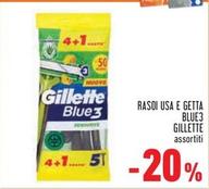 Offerta per Gillette - Blue3 Rasoi Usa E Getta in Conad