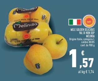 Offerta per Melinda - Mele Golden Delicious Val Di Non DOP a 1,57€ in Conad