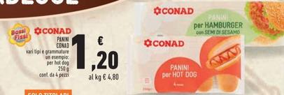 Offerta per Conad - Panini a 1,2€ in Conad