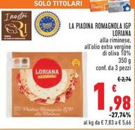 Offerta per Loriana - La Piadina Romagnola IGP a 1,98€ in Conad