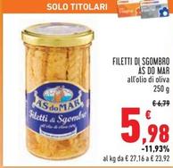 Offerta per Asdomar - Filetti Di Sgombro a 5,98€ in Conad