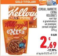 Offerta per Kelloggs - Cereali/Barrette Extra a 2,69€ in Conad