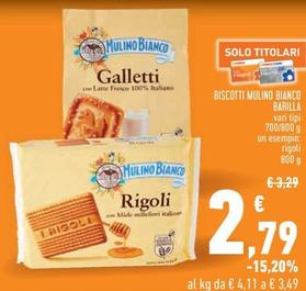 Offerta per Barilla - Biscotti Mulino Bianco a 2,79€ in Conad