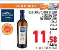 Offerta per Conad - Sapori&Dintorni Olio Extra Vergine Di Oliva Sardegna DOP a 11,58€ in Conad