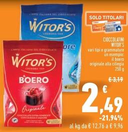 Offerta per Witor's - Cioccolatini a 2,49€ in Conad