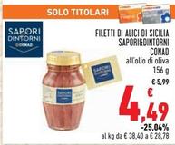 Offerta per Conad - Sapori&Dintorni Filetti Di Alici Di Sicilia a 4,49€ in Conad