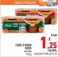 Offerta per Knorr - Cuore Di Brodo a 1,25€ in Conad