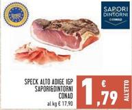 Offerta per Conad - Sapori&Dintorni Speck Alto Adige IGP a 1,79€ in Conad