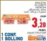 Offerta per Negroni - Pancetta In Cubetti a 3,2€ in Conad