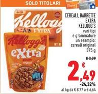 Offerta per Kelloggs - Cereali/Barrette Extra a 2,49€ in Conad