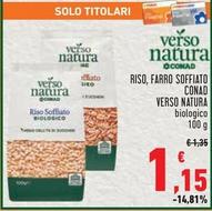 Offerta per Conad - Verso Natura Riso/Farro Soffiato a 1,15€ in Conad