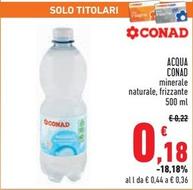 Offerta per Conad - Acqua a 0,18€ in Conad