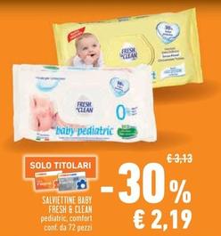 Offerta per Fresh & Clean - Salviettine Baby a 2,19€ in Conad