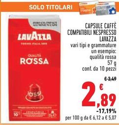 Offerta per Lavazza - Capsule Caffè Compatibili Nespresso a 2,89€ in Conad City