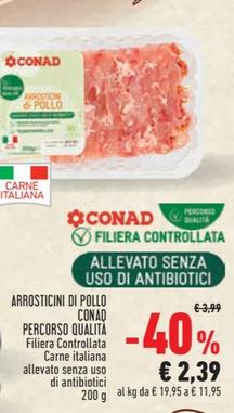 Offerta per Conad - Arrosticini Di Pollo Percorso Qualità a 2,39€ in Conad City